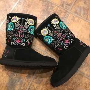 Embroidered UGG boot